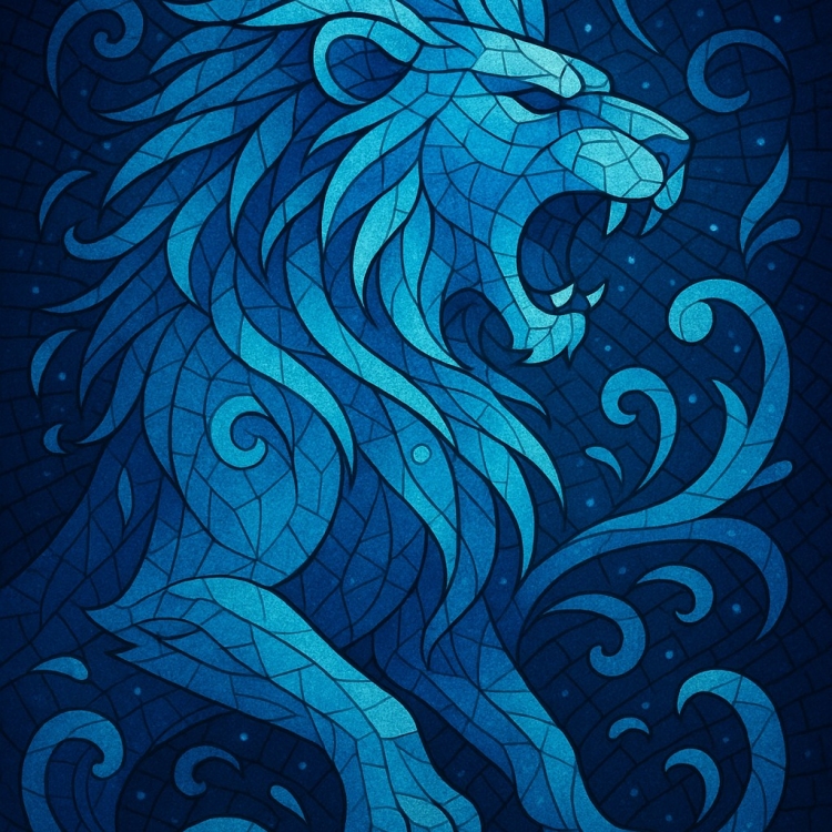 Water Lion Mosaic