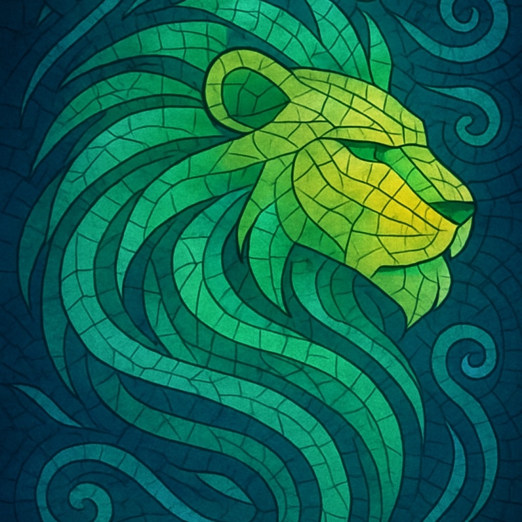 Wind Lion Mosaic