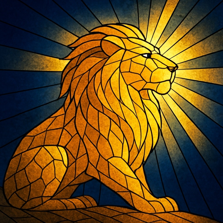 Light Lion Mosaic