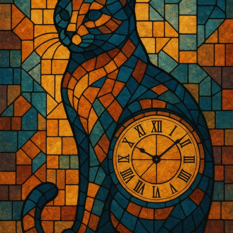 Time Cat Mosaic
