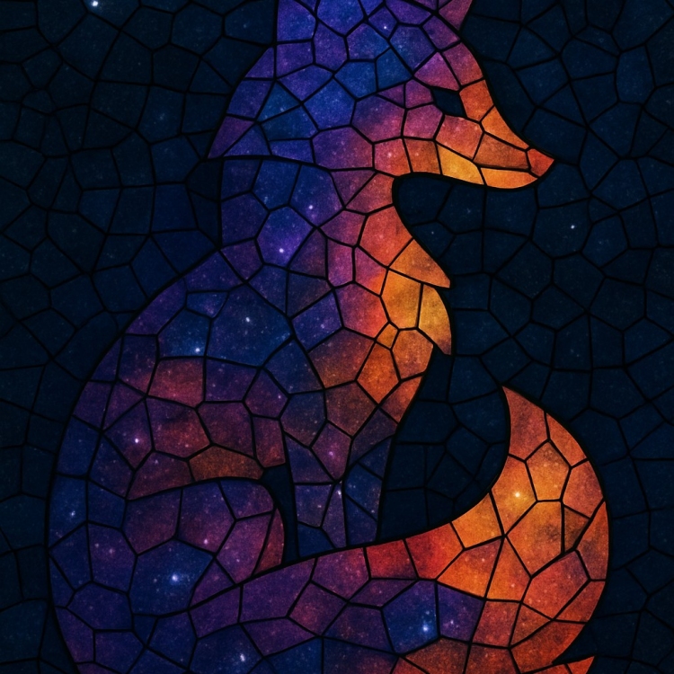 Space Fox Mosaic