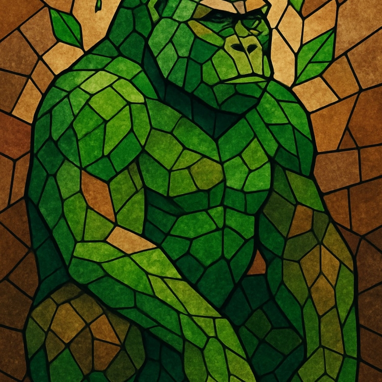 Earth Gorilla Mosaic