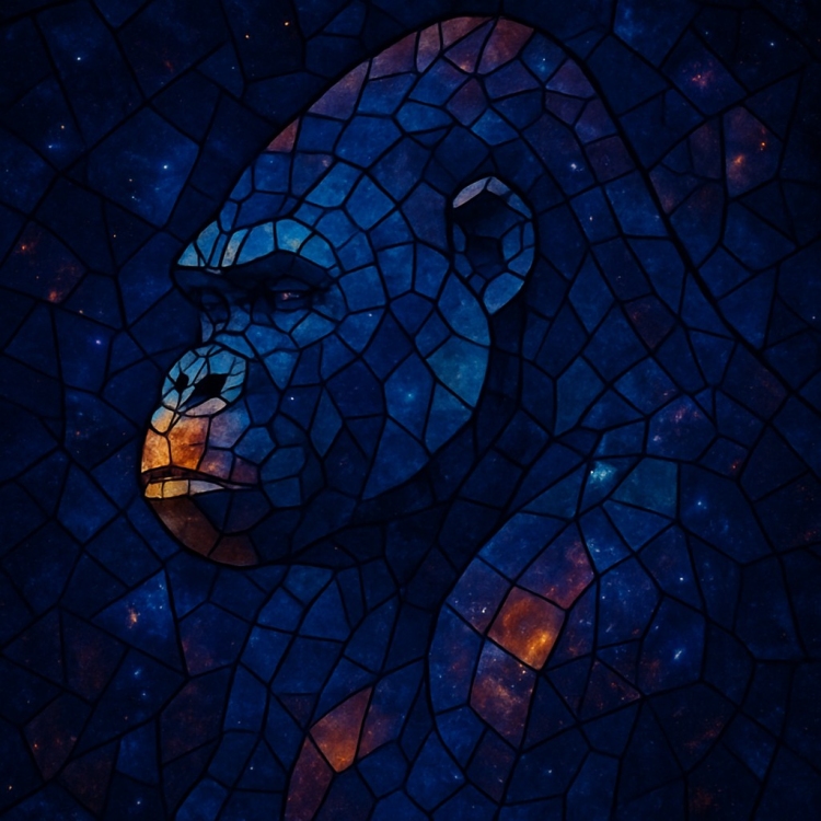 Space Gorilla Mosaic