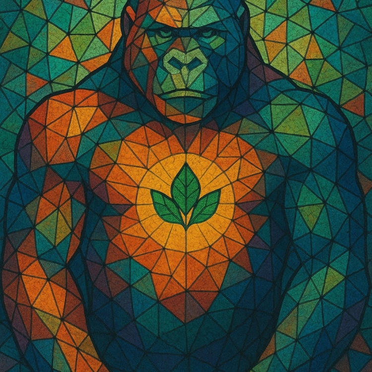 Life Gorilla Mosaic