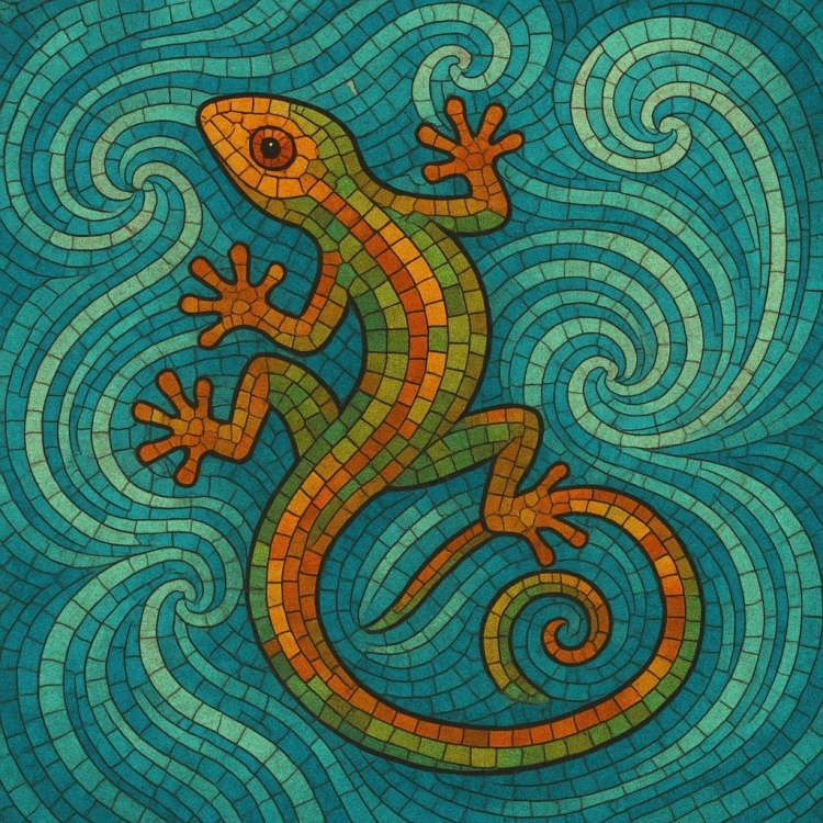 Wind Lizard Mosaic