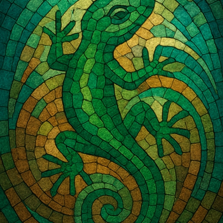 Earth Lizard Mosaic