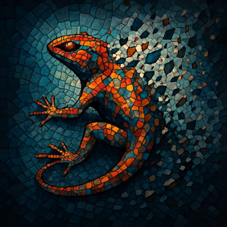 Destruction Lizard Mosaic
