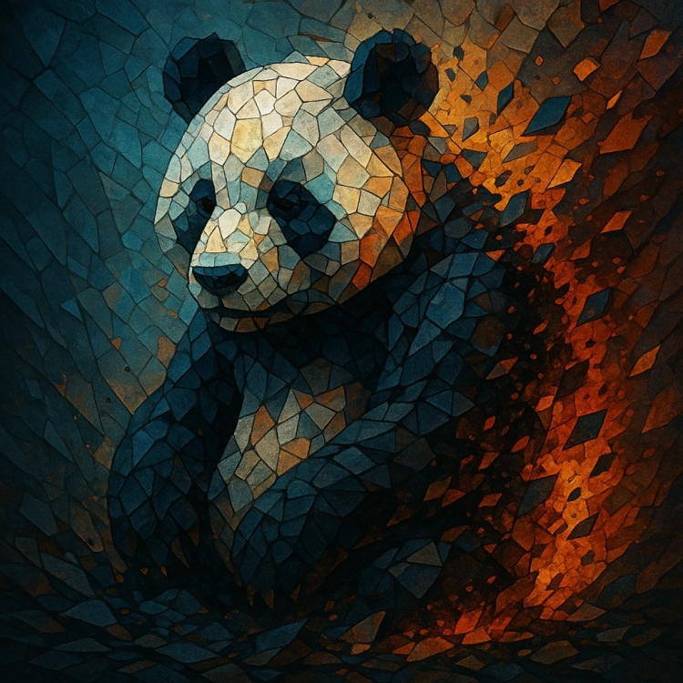 Destruction Panda Mosaic