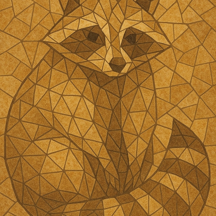 Sand Racoon Mosaic