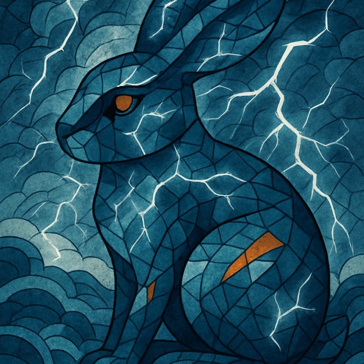 Storm Rabbit Mosaic