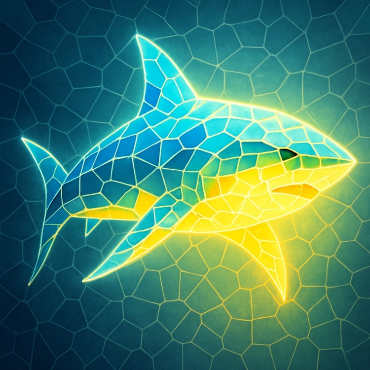 Light Shark Mosaic