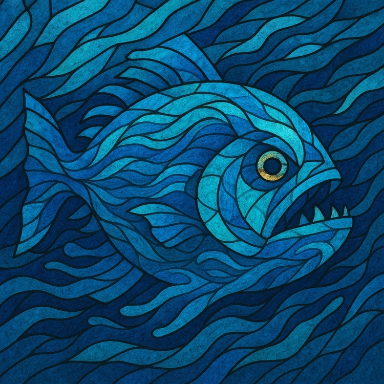 Water Piranha Mosaic