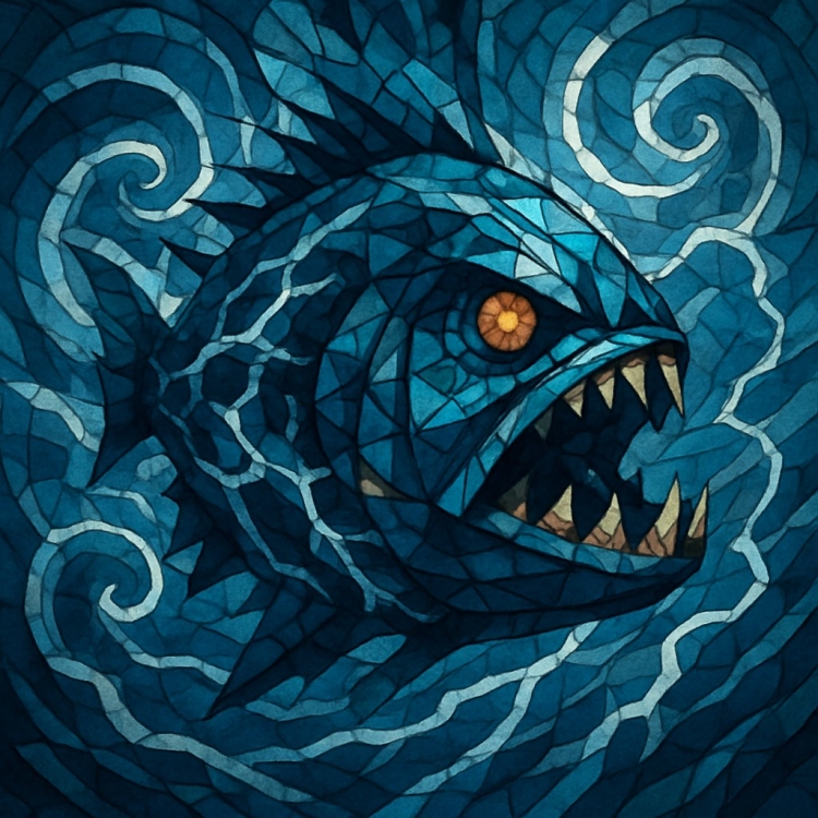 Storm Piranha Mosaic