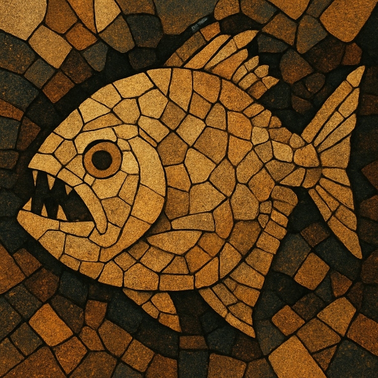 Sand Piranha Mosaic