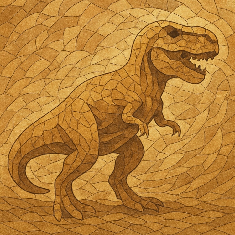 Sand T Rex Mosaic
