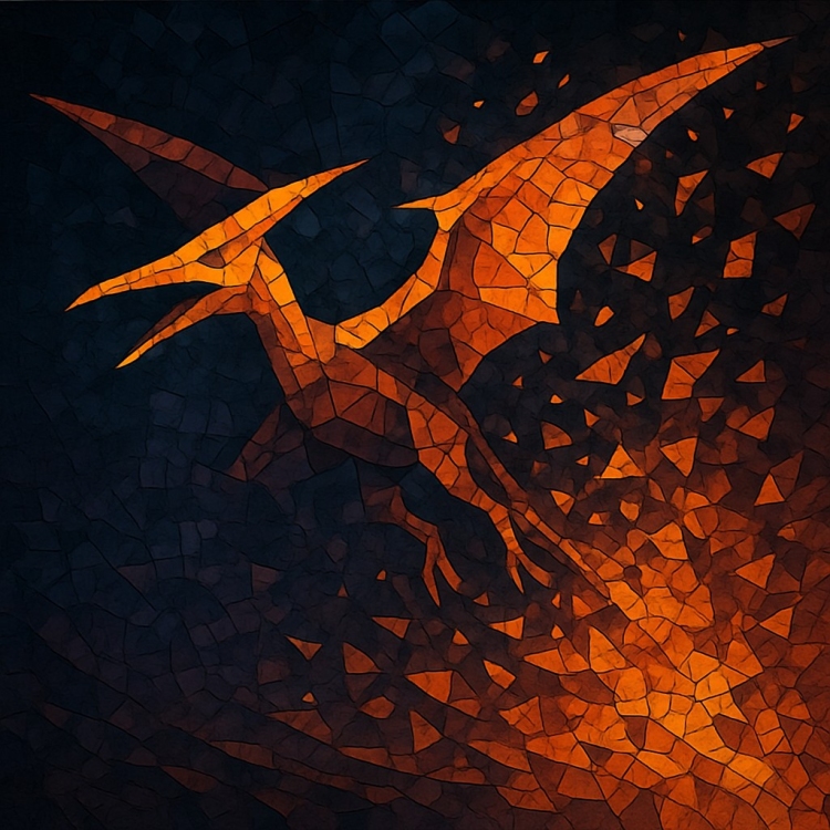 Destruction Pterodactyl Mosaic
