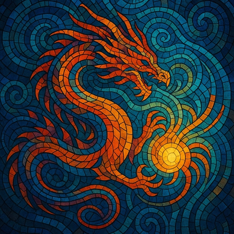 Soul Eastern Dragon Mosaic