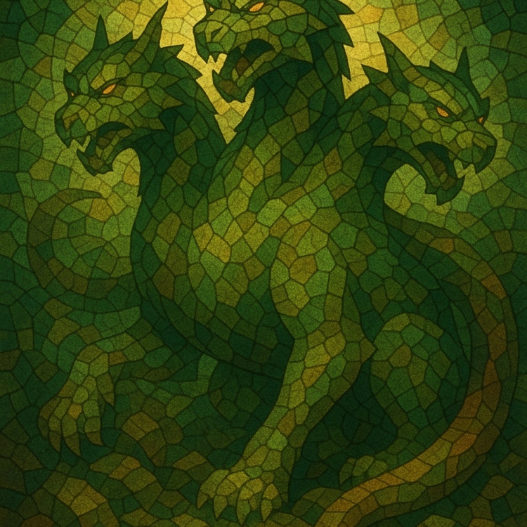 Earth Cerberus Mosaic