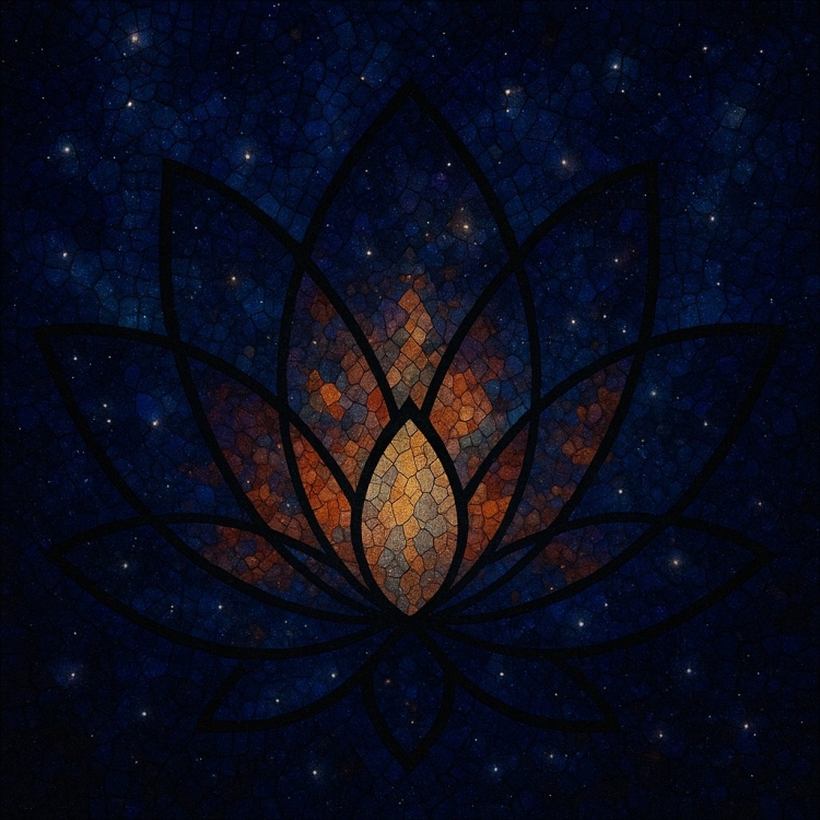 Space Lotus Mosaic