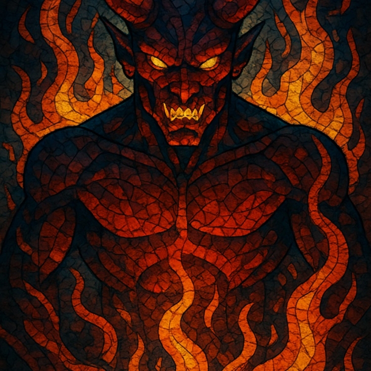 Fire Demon Mosaic
