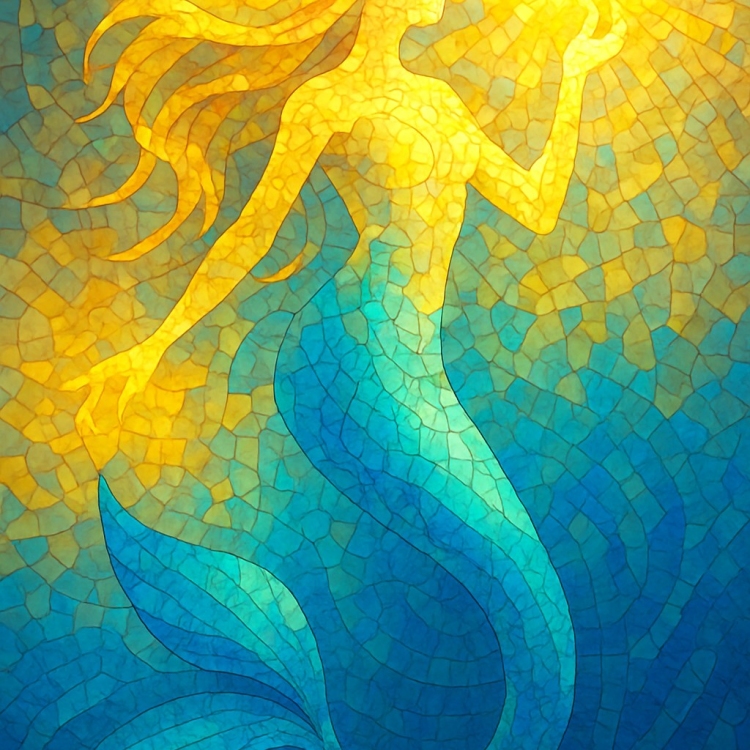 Light Mermaid Mosaic
