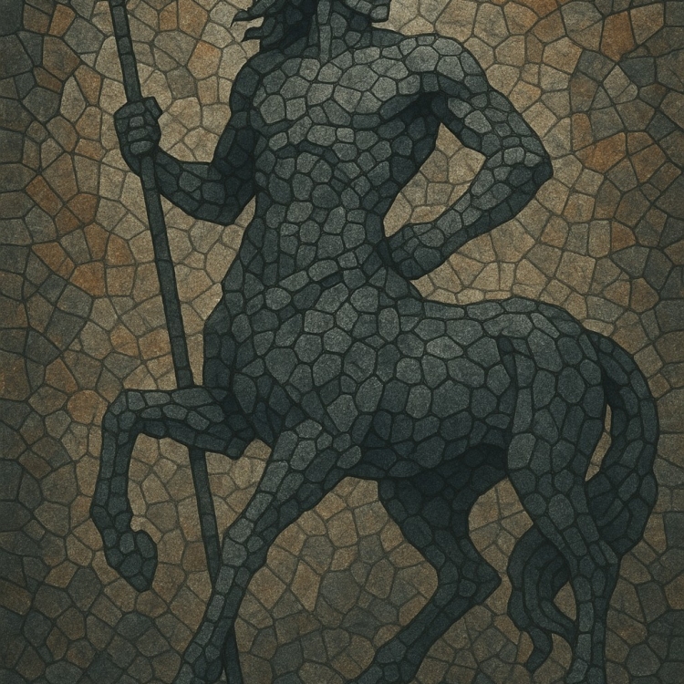 Stone Centaur Mosaic