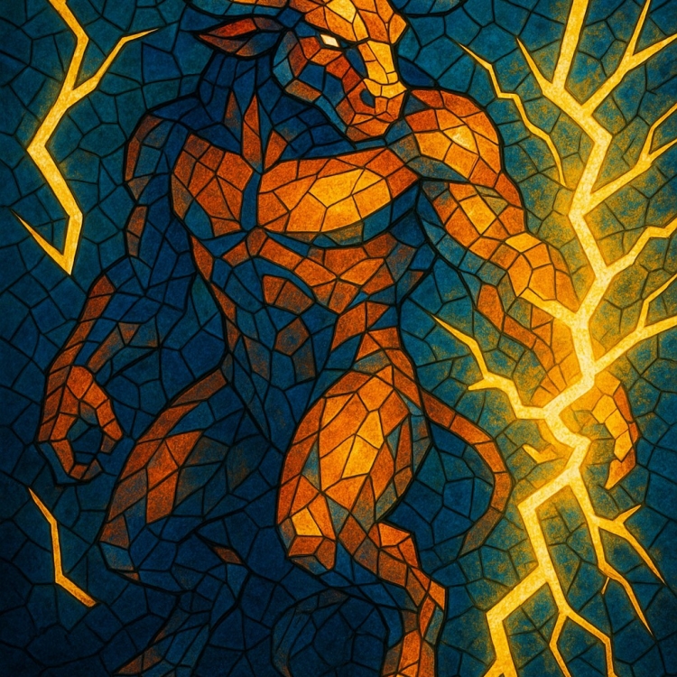 Power Minotaur Mosaic