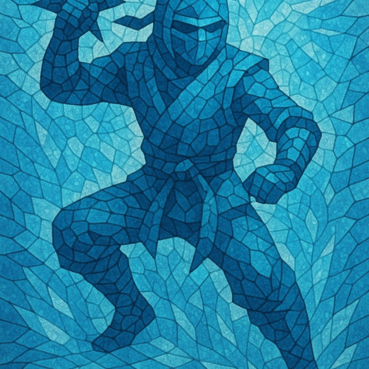 Ice Ninja Mosaic