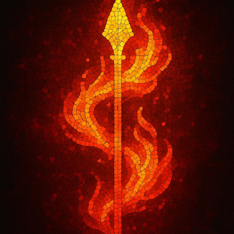 Fire Spear Mosaic