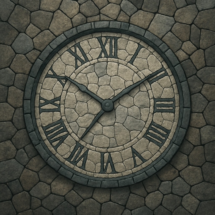 Stone Clock Mosaic