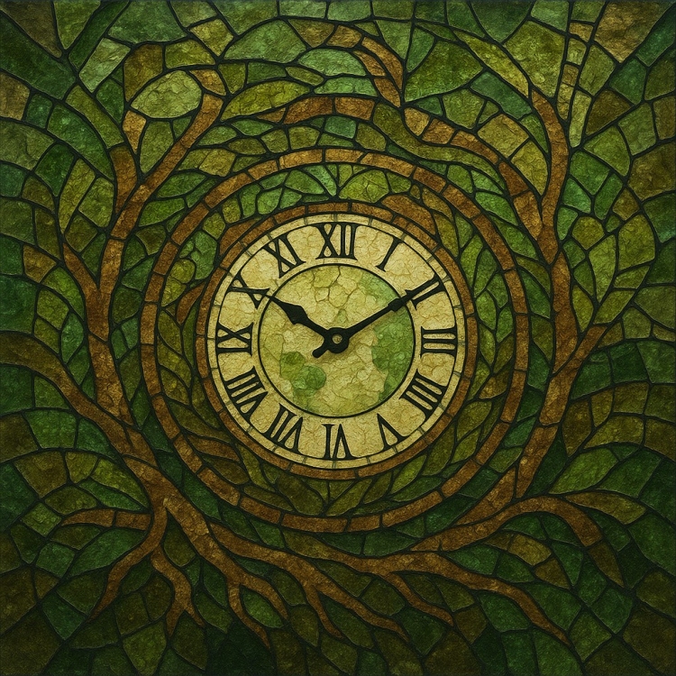 Earth Clock Mosaic