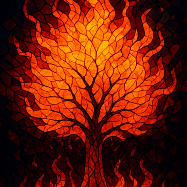 Fire Tree Mosaic