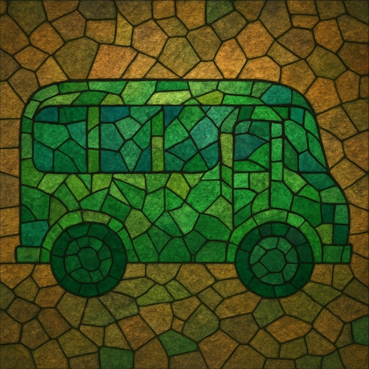 Earth Bus Mosaic