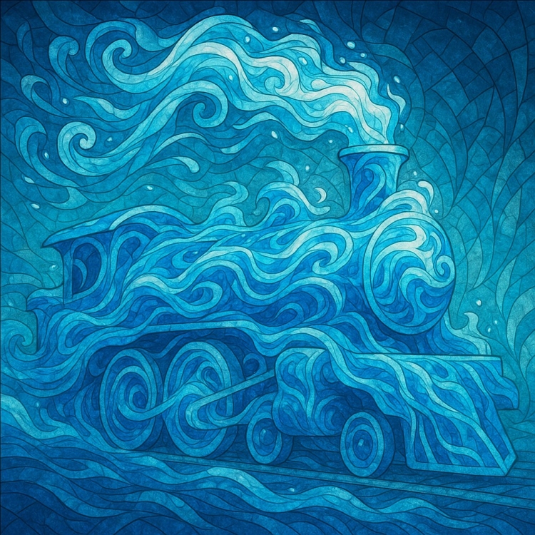 Water Train Mosaic