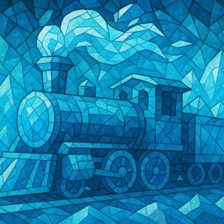 Ice Train Mosaic