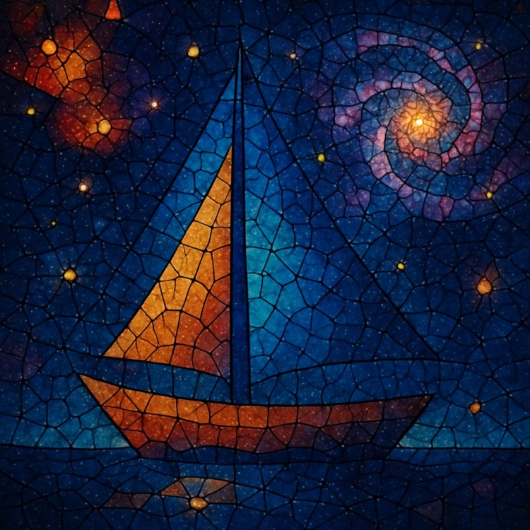 Space Boat Mosaic