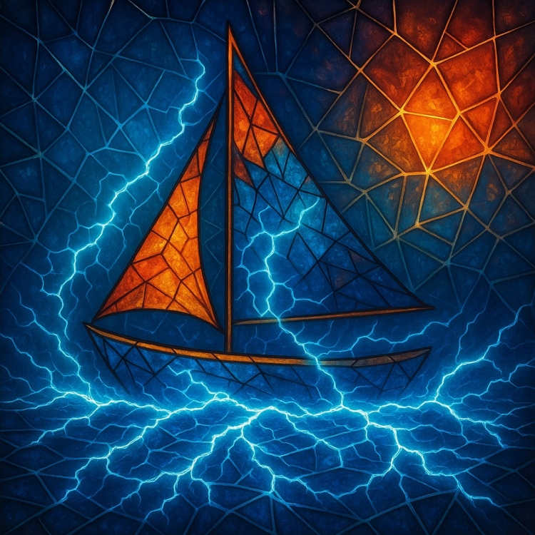 Power Boat Mosaic
