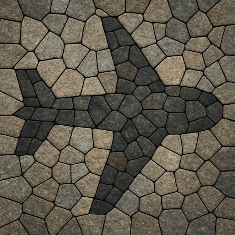 Stone Plane Mosaic